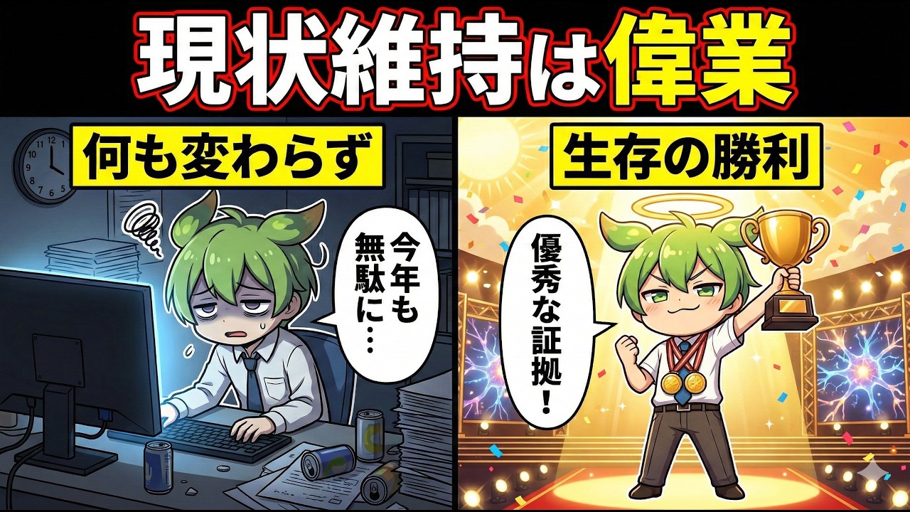 【警告】新年の目標、脳が死にます。「何もしない」が正解な科学的理由【ずんだもん＆ゆっくり解説】