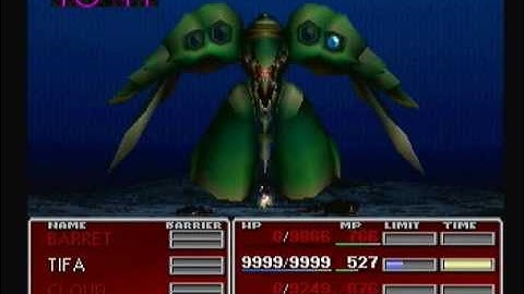 Final Fantasy 7 Tifa Vs Emerald Weapon