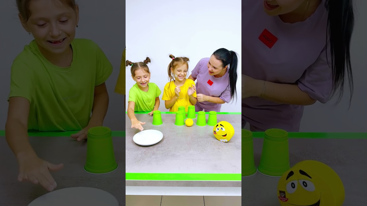 Who Will Lucky to Get the Same Colour Ball Challenge #shorts Eva Alisa Family Shorts