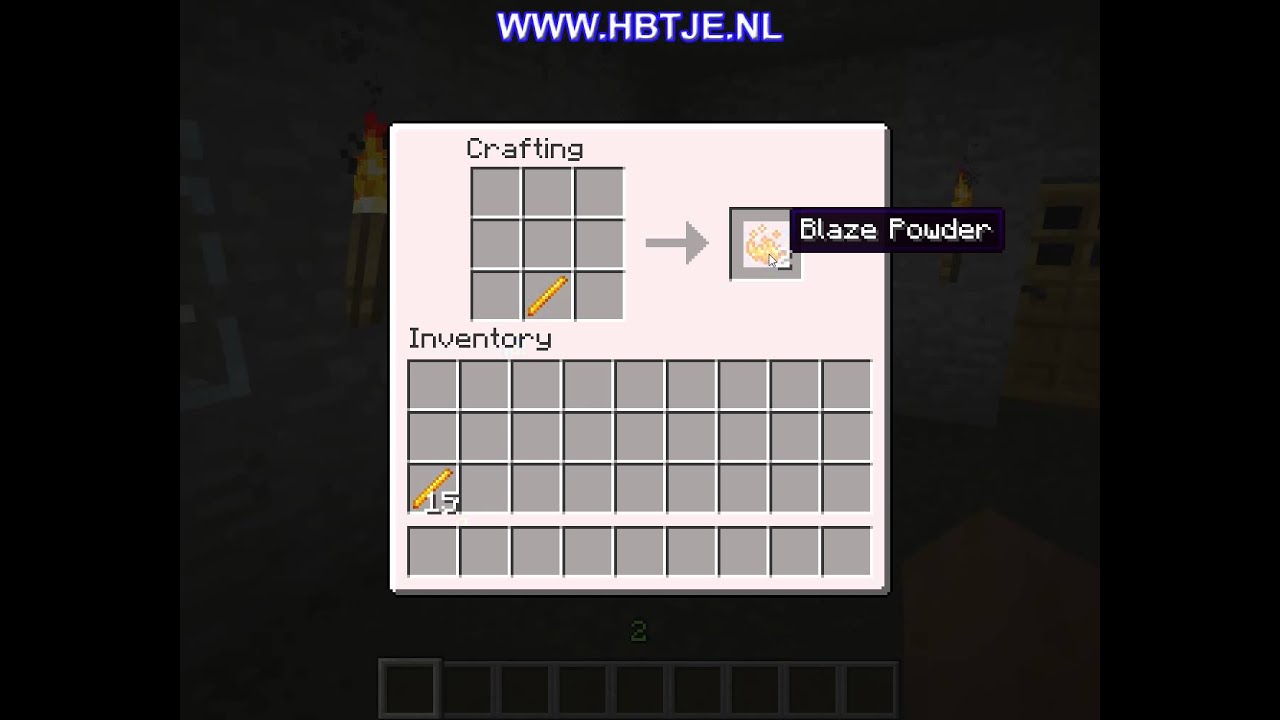 How To Create Blaze Powder In Minecraft Youtube