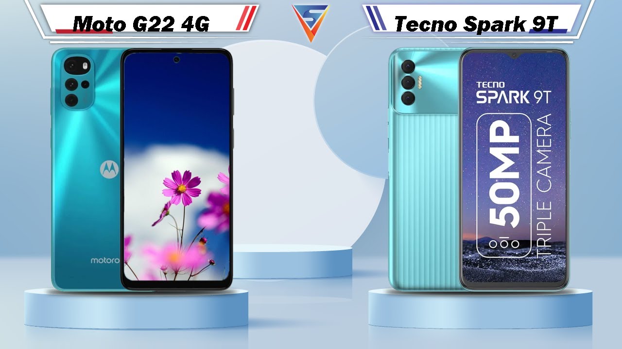 Moto G22 4G Vs Tecno Spark 9T | Tecno Spark 9T Vs Moto G22 4G