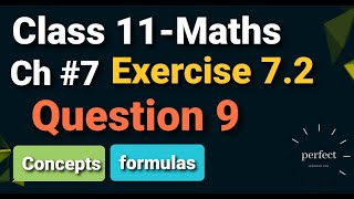 1st year Exercise 7.2 class 11 maths Question 9 Chapter 7 in Urdu and Hindi