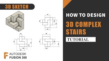 How to design a 3D Complex Stairs in Autodesk Fusion 360 | Tutorial for beginners
