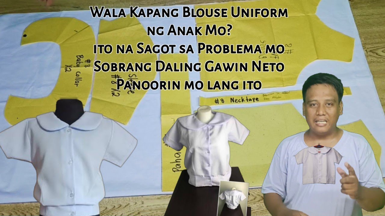 Paano Manahi ng BLOUSE School Uniform na Pwede kana Agad Kumita Kahit Beginner ka palang sa Pananahi