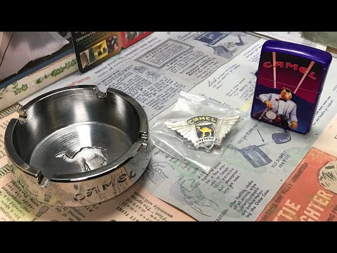 コレクション 1958's USAirForceAcademy zippo& ashtray Camel Zippo-Ashtray-Pin Bundle Penny Start Huntington's Disease