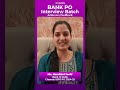 Guidely Mock Interview Feedback by Successful Aspirant Ms Nandhini Joshi - IBPS PO #ibpspo #guidely