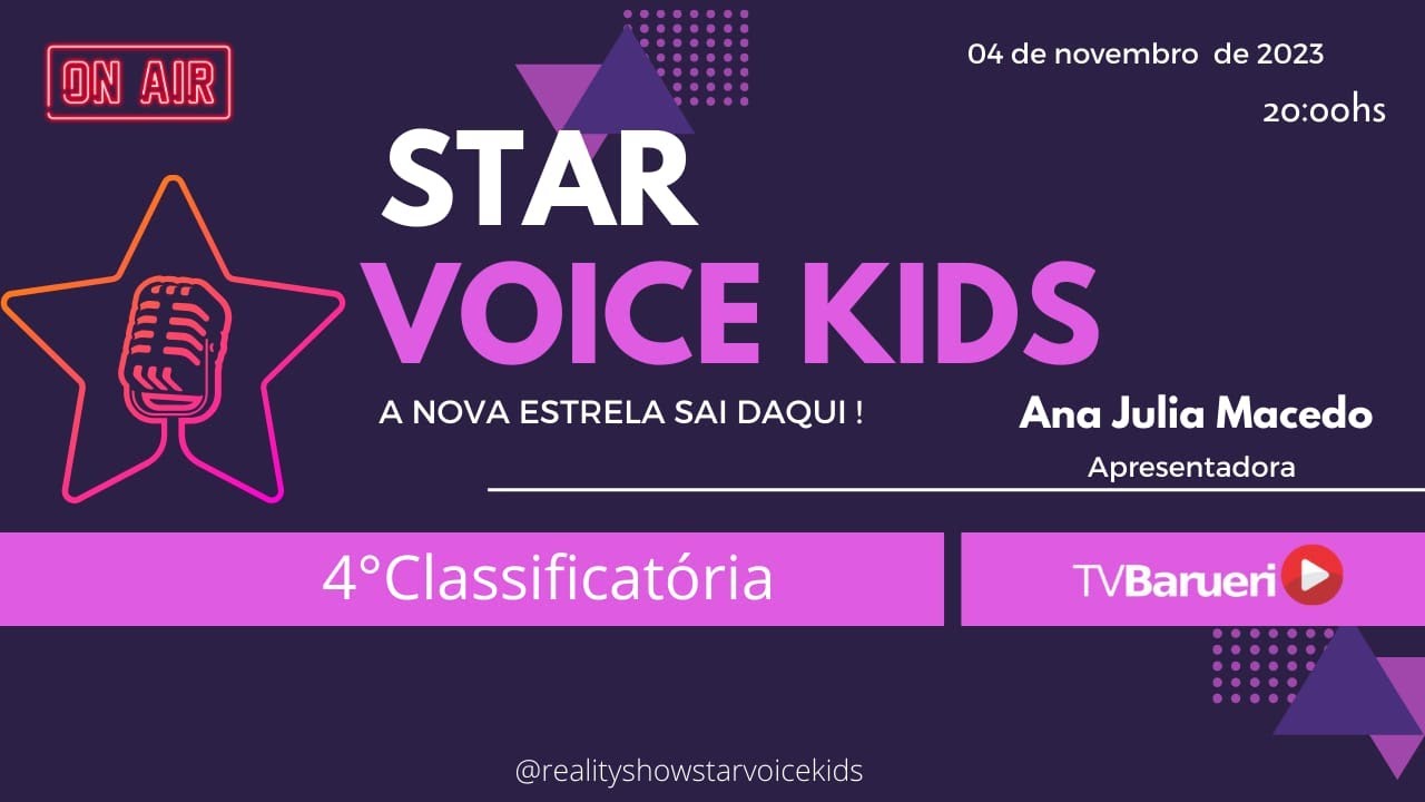 4° Classificatória | Star Voice Kids