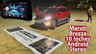 2024 Maruti Brezza Modification | 10 Inches Android Stereo | 360 Degree Camera Setup | Hypersonic