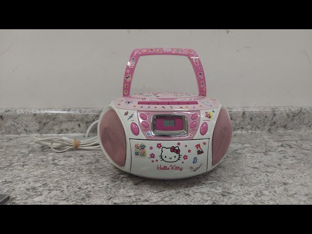 Hello Kitty Am/Fm Stereo Cd Cassette Recorder KT2028A - YouTube