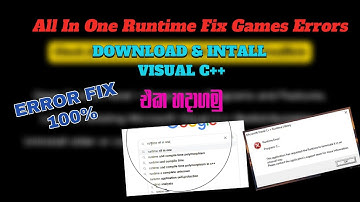 How to fix All Microsoft Visual C++ Runtime Library Errors windows10/11 100% [FULLY setup download]