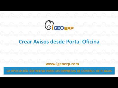 12 Avisos desde el portal Oficina - iGEO ERP Cloud Platform