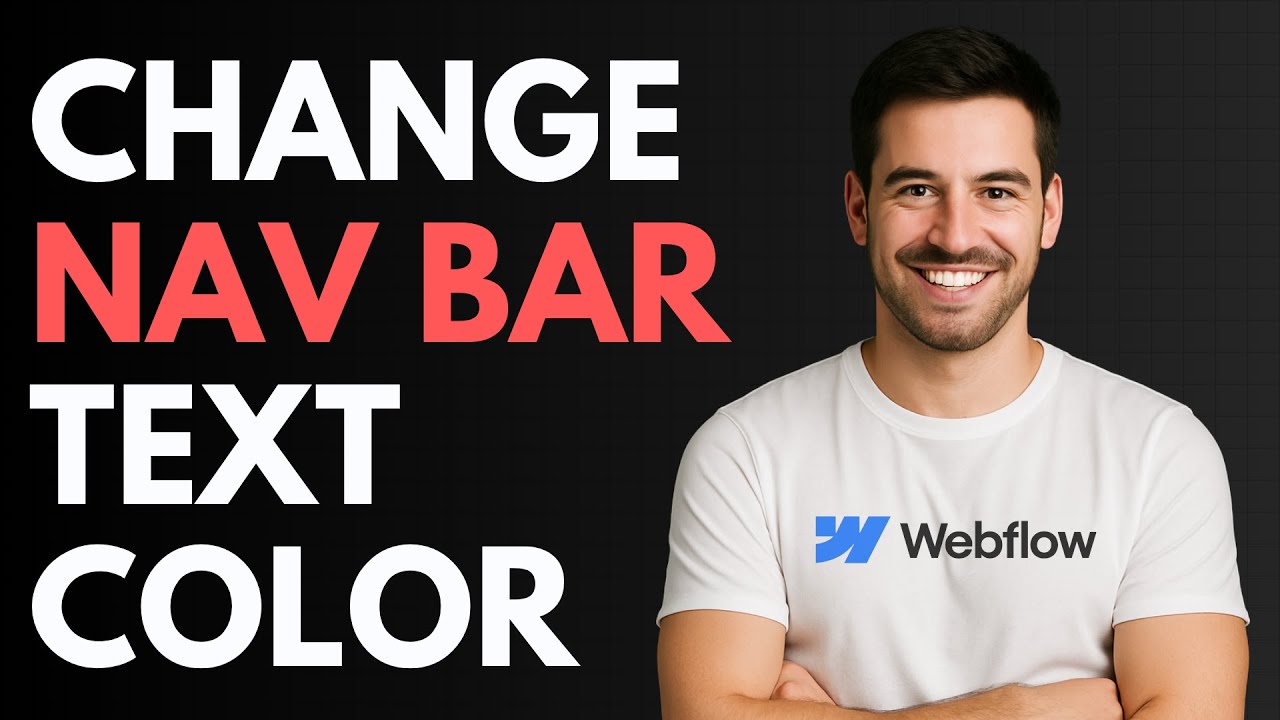 How to Change Text Color in Webflow Navigation Bar [QUICK GUIDE] - YouTube