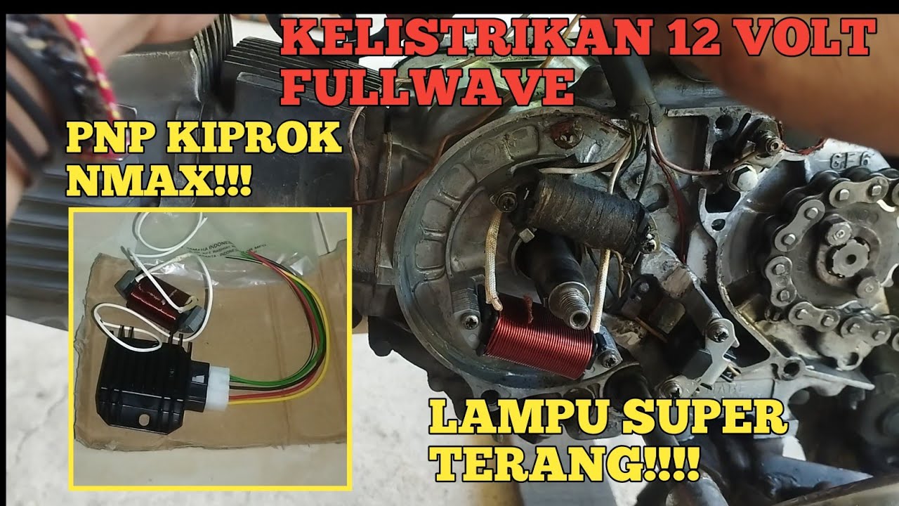 CARA RUBAH KELISTRIKAN HONDA WIN JADI 12 VOLT FULLWAVE || HONDA WIN 100 ORIGINAL