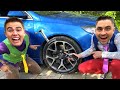 Mr. Joe Punctured Wheel with Nail VS Mr. Joker on Opel Pretend Play