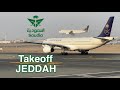 إقلاع جميل لطائرة الخطوط السعودية                 دندنها