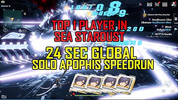 Top 1 Player in Global SEA STARDUST (FROST TEAM) Vs APOPHIS SPEED RUN | TOWER OF FANTASY