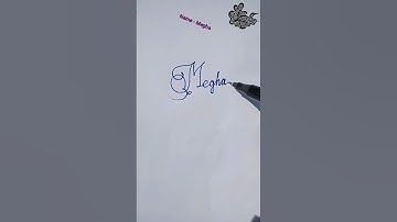 stylish name | Megha | sk cursive art | how to make a stylish name | stylish signature