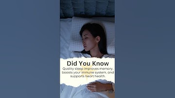 The power of quality sleep: Boost Memory, Immunity & Heart Health! | Sleep Better tips #sleeptips