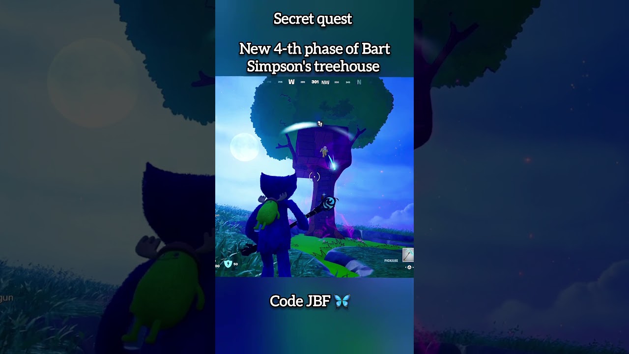 New secret quest near Bart Simpson's treehouse 