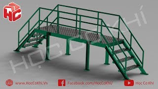 How to design/draw stairs by Weldments on Solidworks