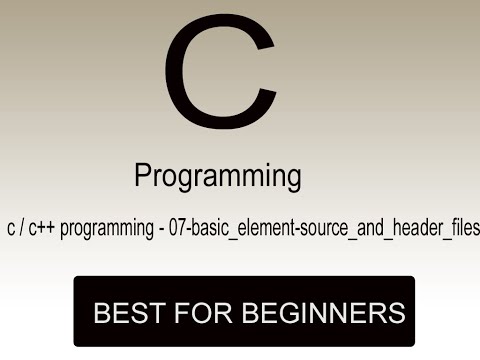 c /c++ programming - 07-basic_element-source_and_header_files