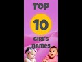 Top 10 Girls Names USA