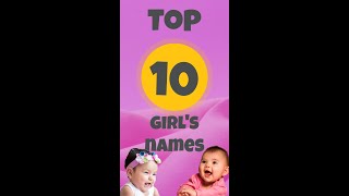 Top 10 Girls Names USA