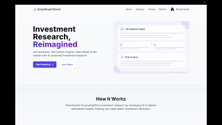 SmartInvest Scout - AI Powered Finance Assistant