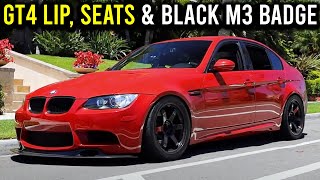 Installing a GT4 lip and Sparco QRT-C seats in my E90 M3! (Big mod day)