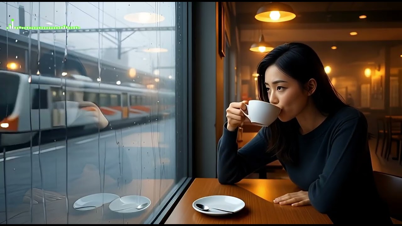 비오는 역앞 다방