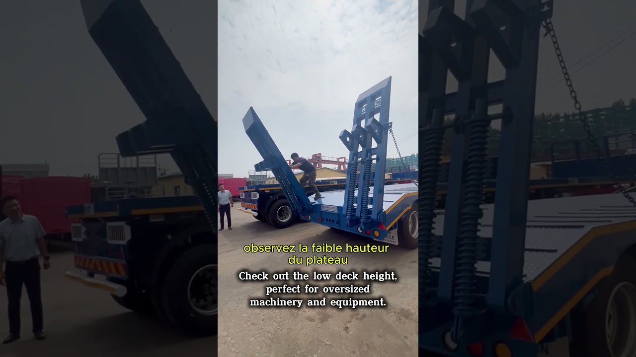 Remorque Low Bed 3 Essieux – Présentation Complète | Transport de Charges Lourd
