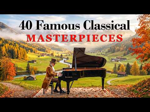 40 Most Famous Beautiful Classical Music Melodies - Mozart, Beethoven, Chopin, Tchaikovsky, Vivaldi