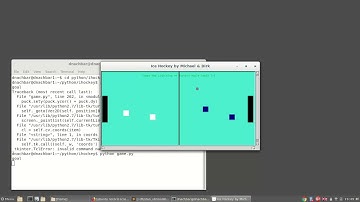 Simple ice hockey game made in python (with turtle)