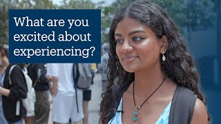 We asked freshmen: What are you most excited to experience?