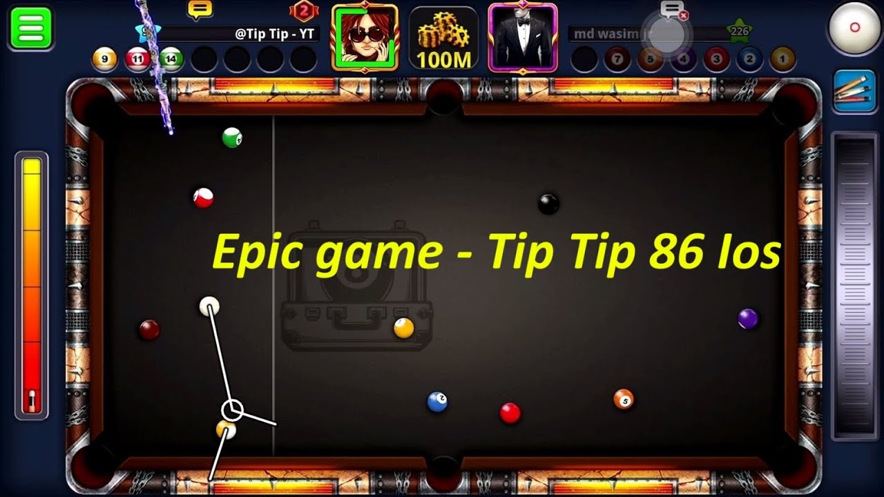 Live Epic Game 8 Ball Pool Trickshot😎Up Coin Cày thuê - YouTube