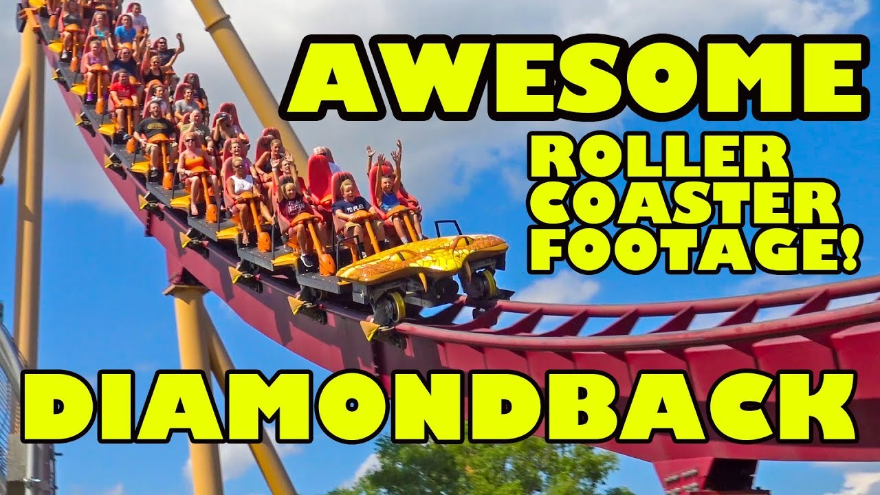 Diamondback Roller Coaster AWESOME Multi Angle POV Kings Island Ohio