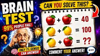 😱 Can You Solve This Impossible Math Puzzle 🤯 99% People Fail | Only 1% Genius Can Answer!