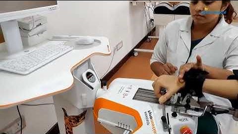 Amadeo robotic computer-assisted rehabilitation device used to improve hand condition