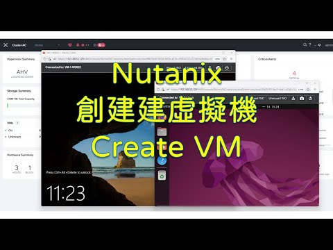 Nutanix 創建虛擬機安裝作業系統 , Nutanix Create VM