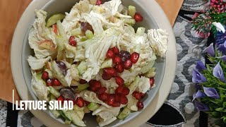 Summer 🌞 Lettuce Salad 🥗 Recipe|| Chinese Cabbage 🥬 Salad Recipe|| Weightloss Salad Recipe