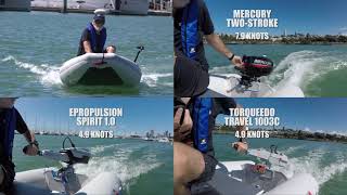 Gear Review  Epropulsion Spirit 1.0 & Torqueedo Travel 1003C vs Mercury 2Stroke! | Boating NZ