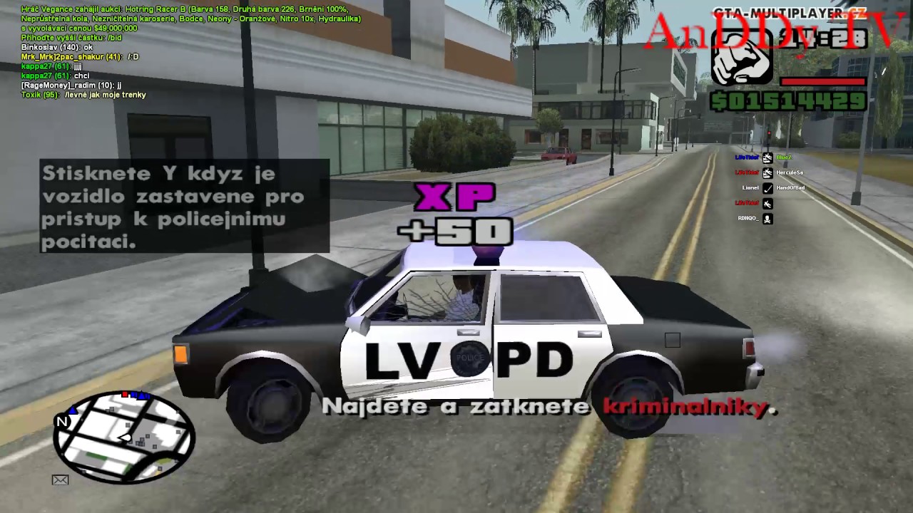 GTA San Andreas Multy Player WTLS 7000 Zdarma