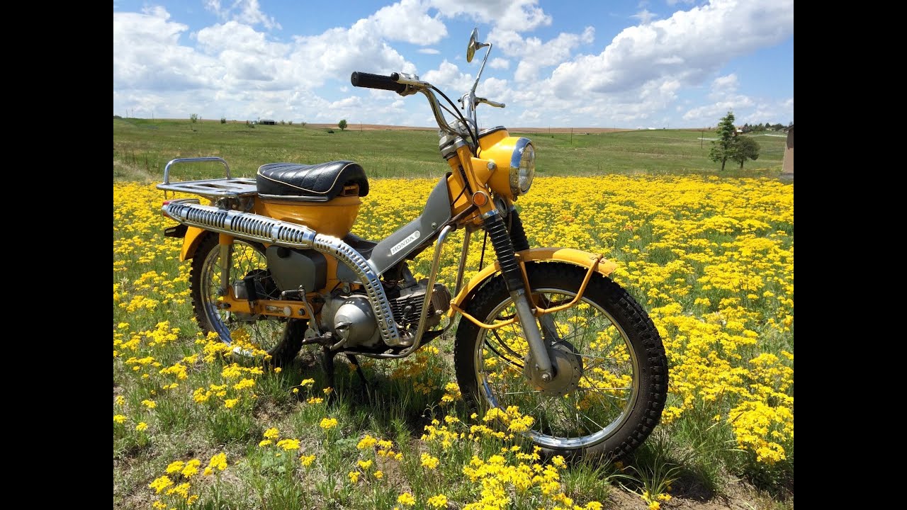 Riding a 1970 Honda CT90