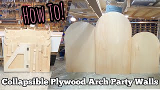 DIY Collapsible Wooden Chiara Arch Panel Backdrop Walls