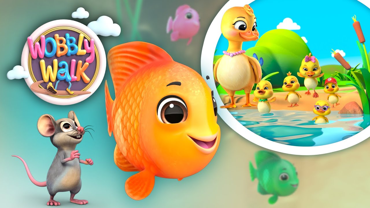Counting Fish & Many More 🐟🎵 | Rhymes Compilation for Kids | Wobbly Walk Nursery Rhymes & Kids Songs