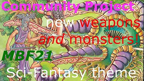 ALL MONSTERS AND WEAPONS: Science Fantasy Themed Doom Community Project - devlog #6