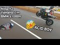 Acid boy rides the 6m kshs kawasaki ninja h2  s1000rr  r1m
