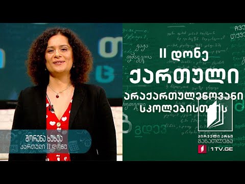 ქართული ენა არაქართულენოვანი სკოლებისთვის, II დონე - მეხუთე გაკვეთილი #ტელესკოლა