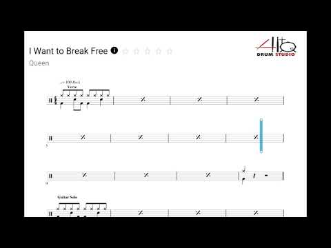 I Want To Break Free - Rockschool Drum Grade 1