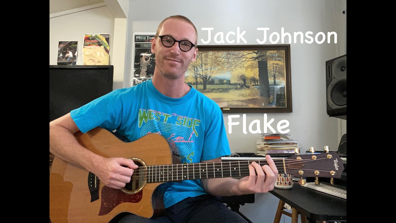Jack Johnson Flake Guitar Lesson Barre Chords, Strumming and Muting